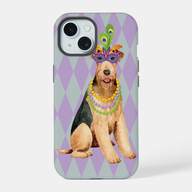 Mardi Gras Airedale (Verso)