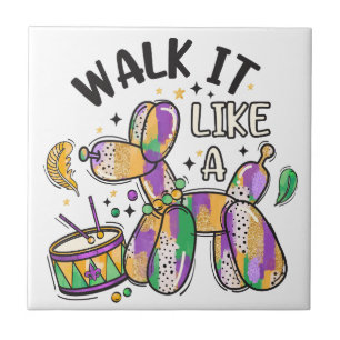 Mardi Gras Balloon Dog