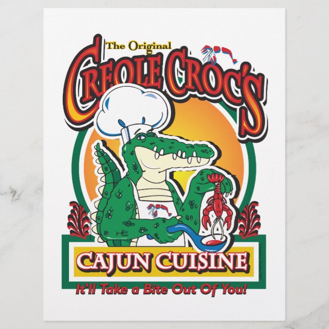 Mardi Gras Cajun Crocodilo (Frente)