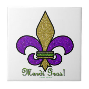 Mardi Gras Colorido Fleur De Lis