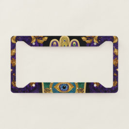 Mardi Gras Dourada Roxo Verde Arte Hamsas