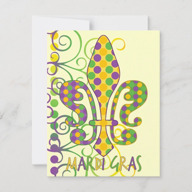 Mardi Gras Fleur de Dots (Frente)