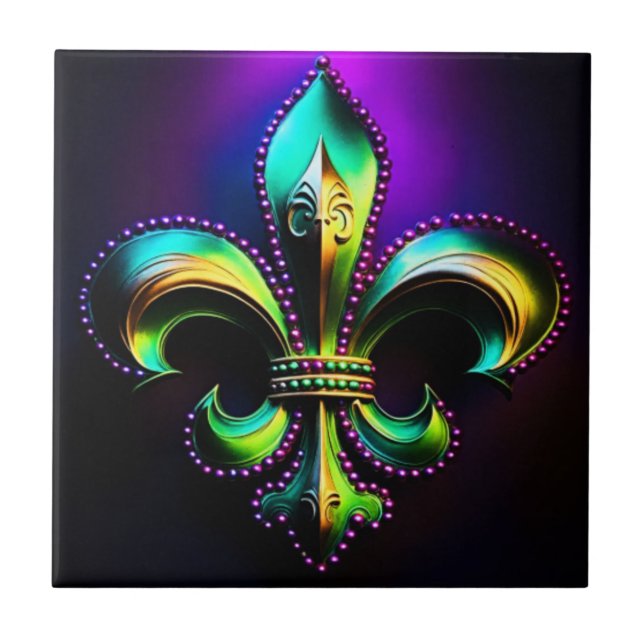 Mardi Gras Fleur De Lis (Frente)