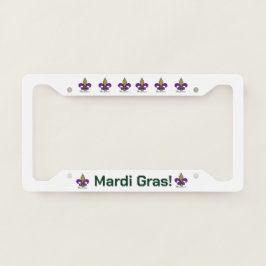 Mardi Gras Fleur De Lis em Branco