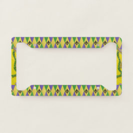 Mardi Gras Harlequin Fleur De Lis