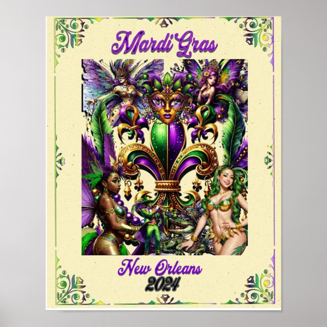 Mardi Gras Poster 2024 (Frente)