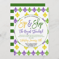 Mardi Gras Sip n Convite para Compro