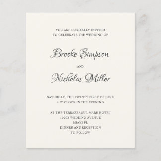 MARFIM | Baixo Custo Casamento Minimalista Elegant