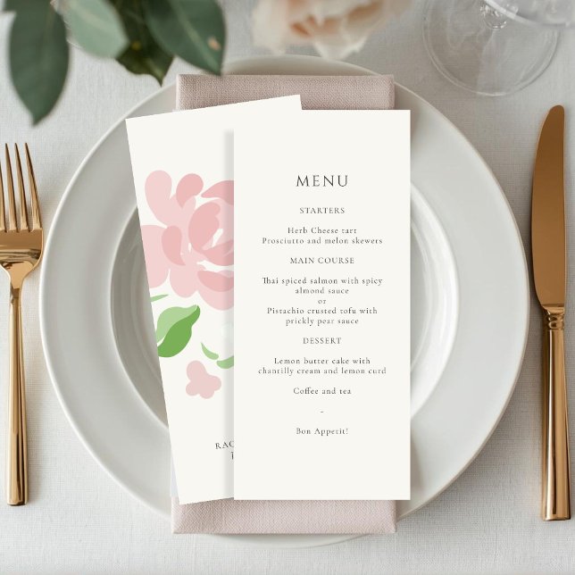 Marfim | Cartão de Número de Mesa de Casamento Flo (Criador carregado)