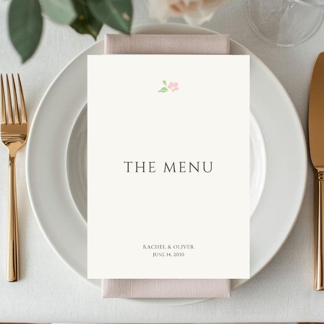 Marfim | Cartão de Número de Mesa de Casamento Flo (Criador carregado)