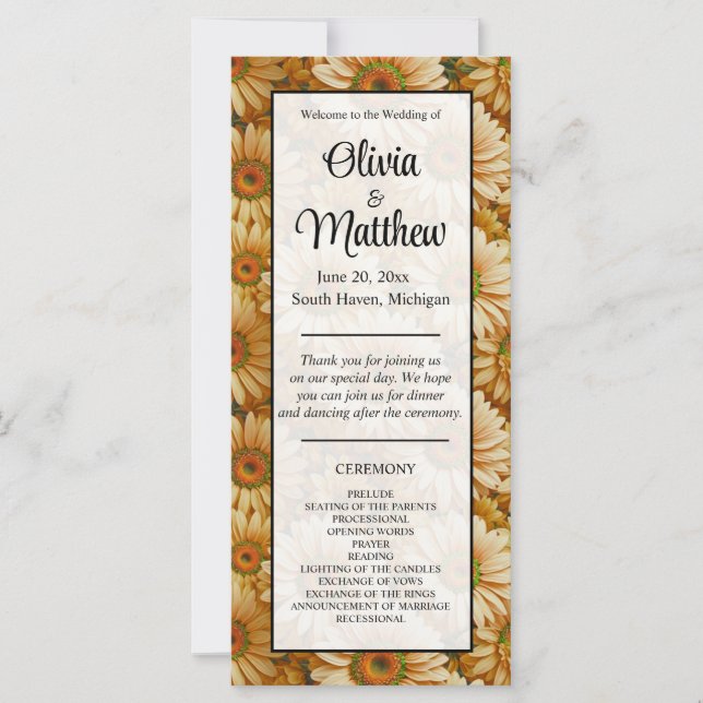 Margarida amarela floral amarela (Frente)