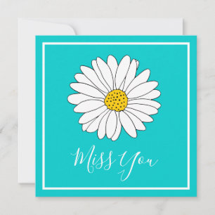 Margarida de Turquesa Branca Amarela