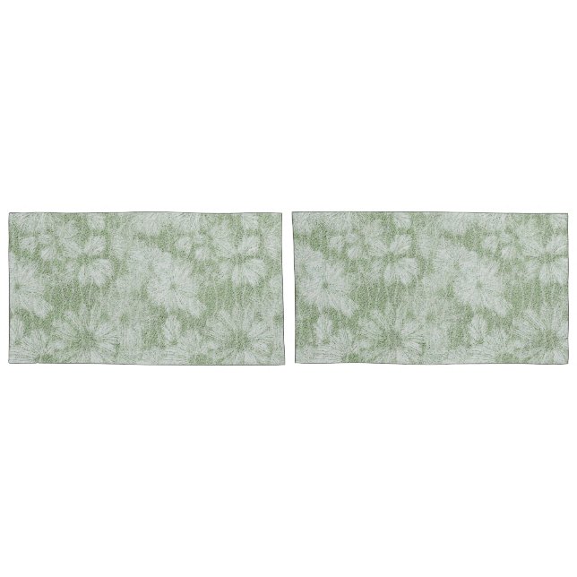 Margarida Floral Verde Lima Aveludado (Traseira-Conjunto)