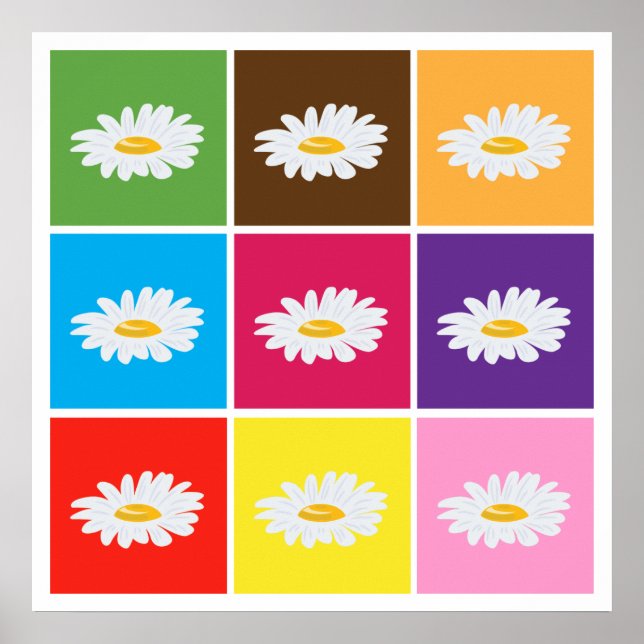 margarida pop art poster de 8,99 (Frente)