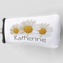 Margaridas Brancas com Nome Personalizado