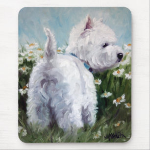 margaridas da colheita - mousepad ocidental do