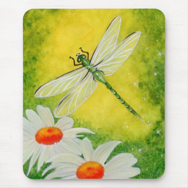 Margaridas Mousepad da libélula (Frente)