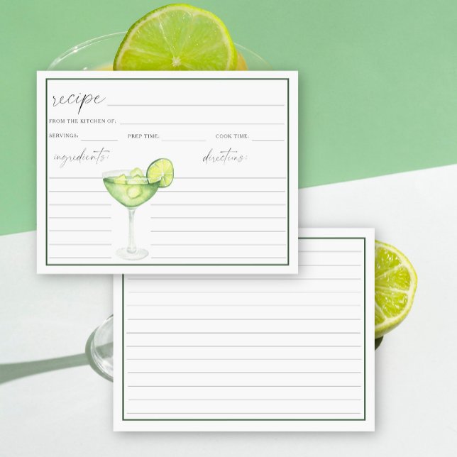 Margarita Coquetel de Aquarela Receita Bridal (Criador carregado)