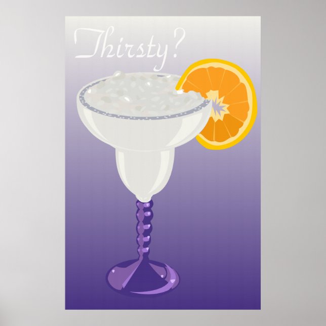Margarita Poster em roxo (Frente)