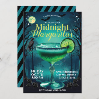 Margaritas No Convite de festas Da Meia-Noite