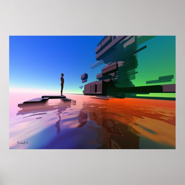 Margem de percepção - impressão de arte surreal (Frente)