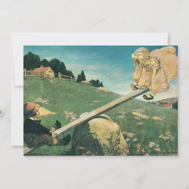 Margery Daw de Balanço Antigo, Jessie Willcox Smit (Frente)