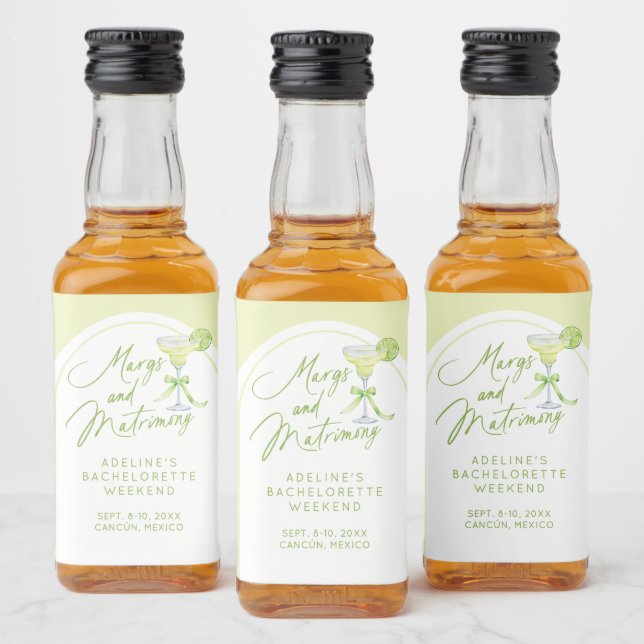Margs Matrimony Bachelorette Personalizado (Garrafas)