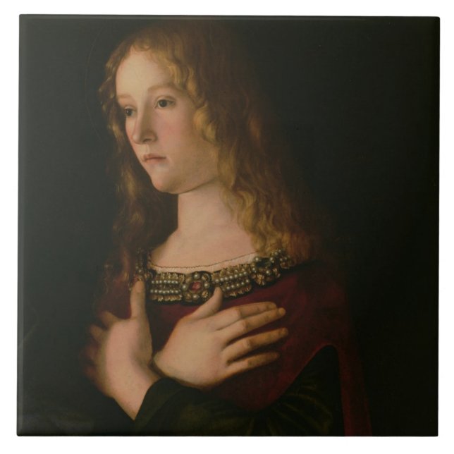 Maria Madalena, detalhe do Virgin e criança w (Frente)