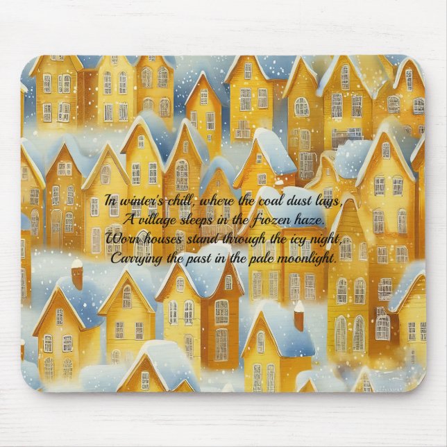 Marianna, Pa Casas de Patch de Carvão Mouse Pads (Frente)