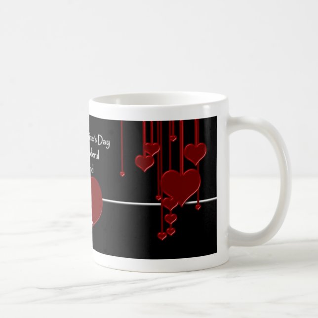Marido da caneca dos namorados, corações (Direita)