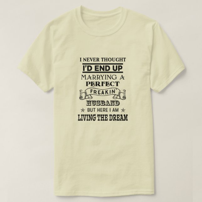 Marido perfeito - Camiseta básica (Frente do Design)