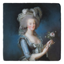 Marie Antoinette com um rosa