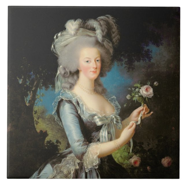 Marie Antoinette com um rosa, 1783 (Frente)