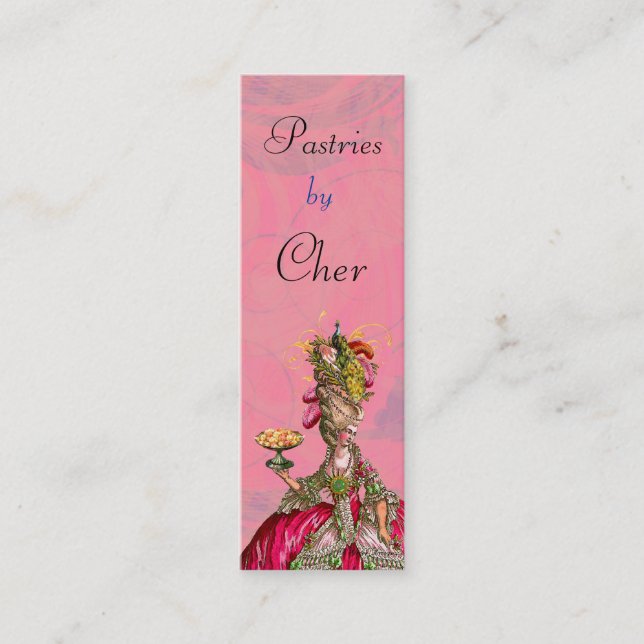 Marie Antoinette Deixou-Os Comer Cartão de visita  (Frente)