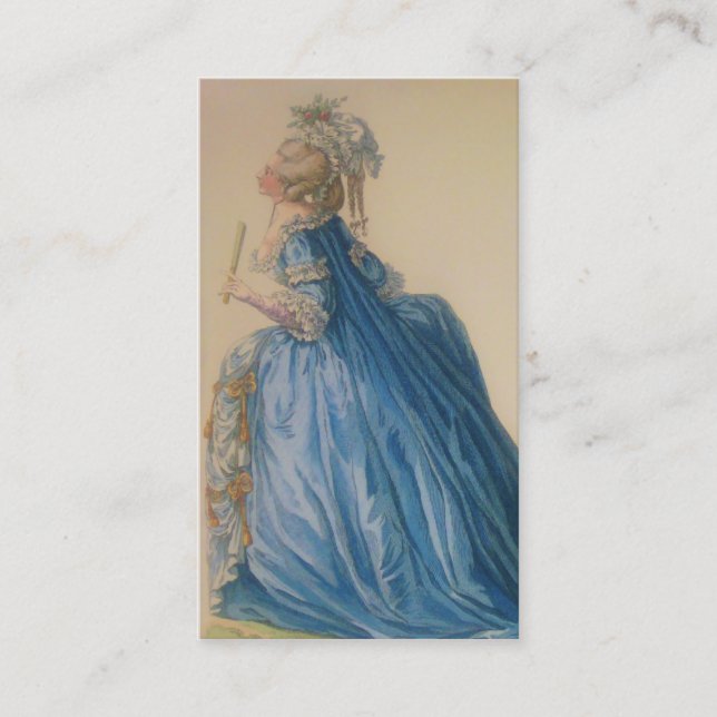 Marie Antoinette Dress ~ Cartão de visita (Frente)