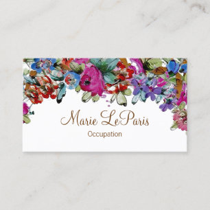 Marie Antoinette em Flores ~ Cartão de visita