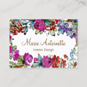 Marie Antoinette em Flores ~ Cartões de visitas