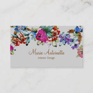 Marie Antoinette nos Cartões de visitas das Flore