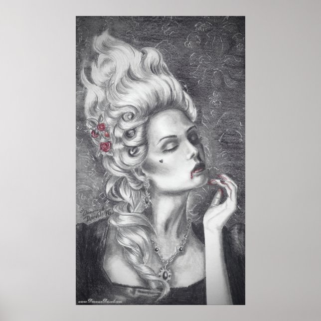 Marie Antoinette Poster Rococo Poster Versailles (Frente)