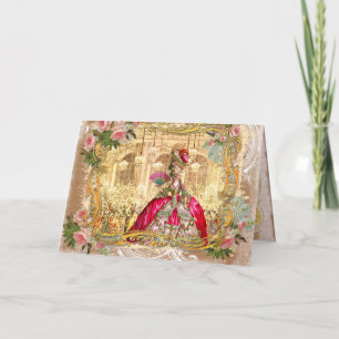 Marie Antonette Versailles Cartões de Partido Rosa