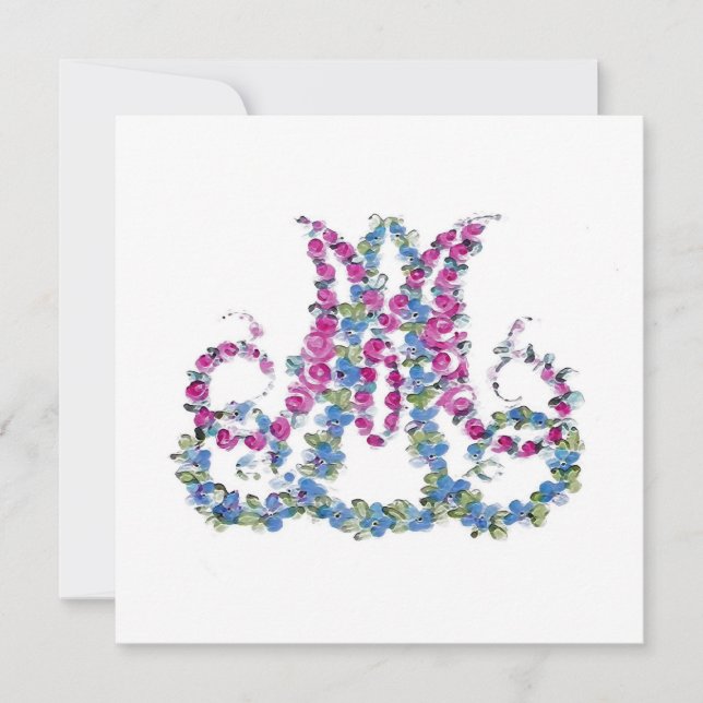 Marie Antonieta em Flores ~ Convites (Frente)