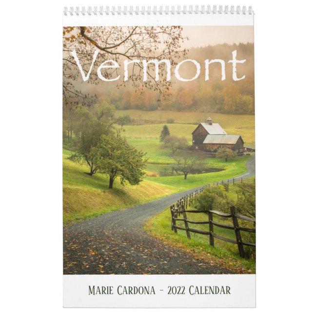 Marie Cardona - Vermont - Calendário 2022 (Capa)