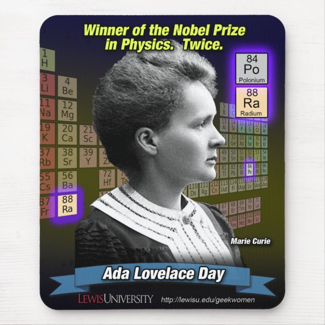 Marie Curie Mousepad (Frente)