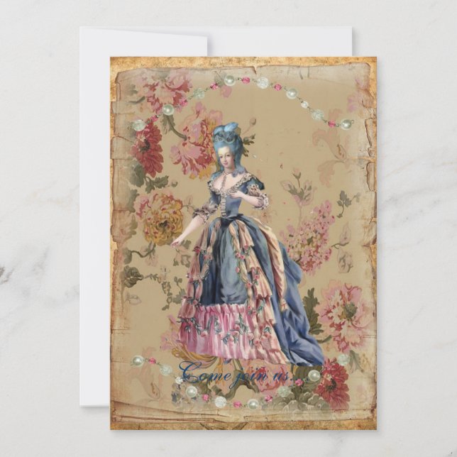 Marie no convite azul (Frente)