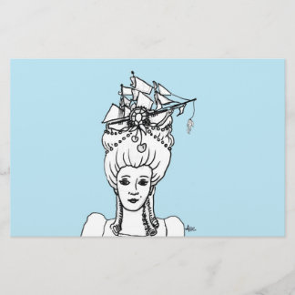 Marie pelos artigos de papelaria lunáticos do mar