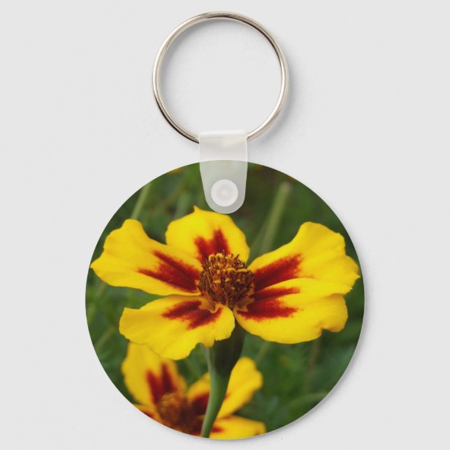 Marigold Flowers Chaveiro (Frente)