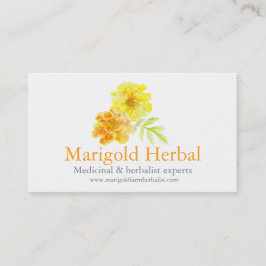 Marigold herbalists medicinal cartão de visita