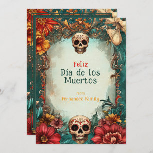 💀 🎉 Marigold Memoir Día de Muertos Card