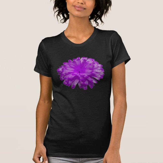 Marigold Roxo Damas T Camisa (Frente)