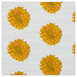 Marigolds & White Background Tecido